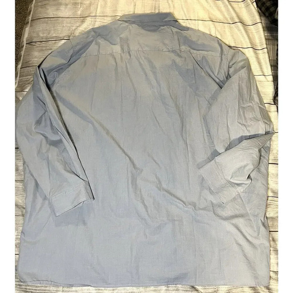 Winston Shirt Men’s 5XLT Tall Blue Long Sleeve Button‎ Down - Picture 5 of 5